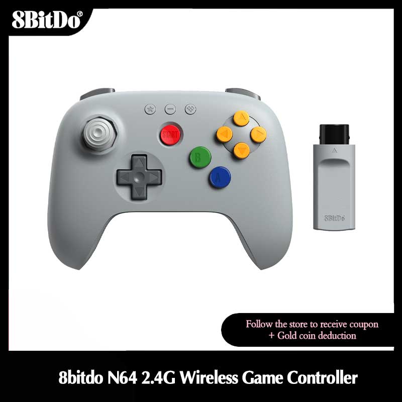 Gaming Console Android - Беспроводной игровой контроллер 8BitDo N64 2.4G