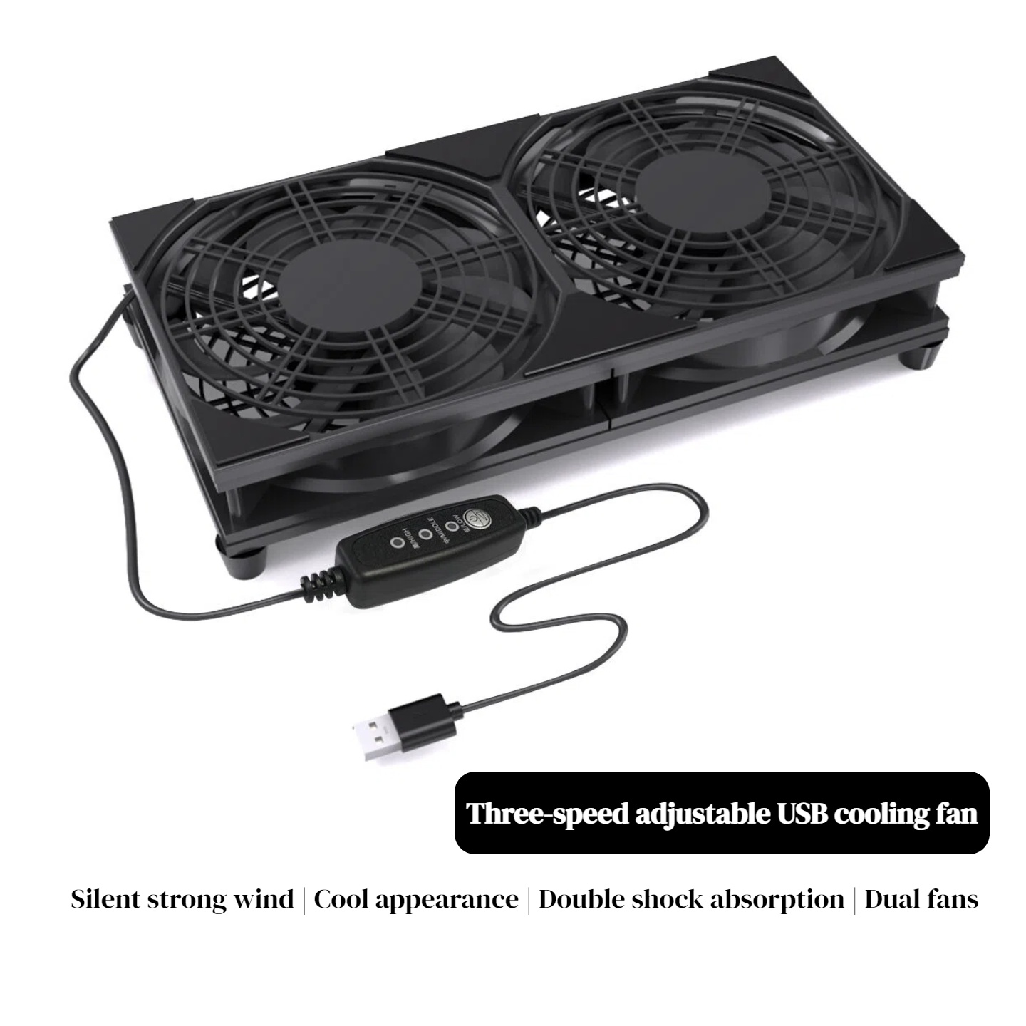 Gaming Console Controller - Двойной USB-вентилятор с 3-скоростным управлением |