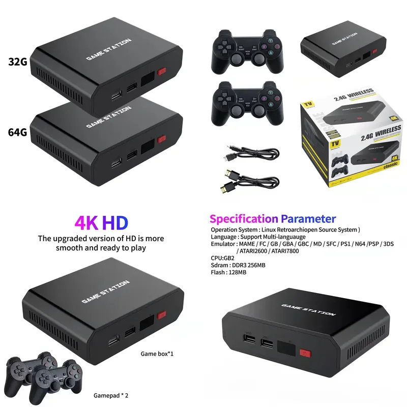 Gaming Console Controller - Игровая приставка M8plus HD с двумя